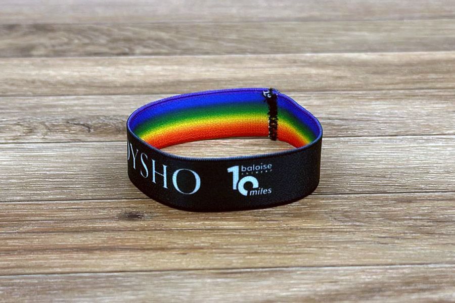 elastische polsbandjes als herinnering voor de Baloise 10 miles 2026
